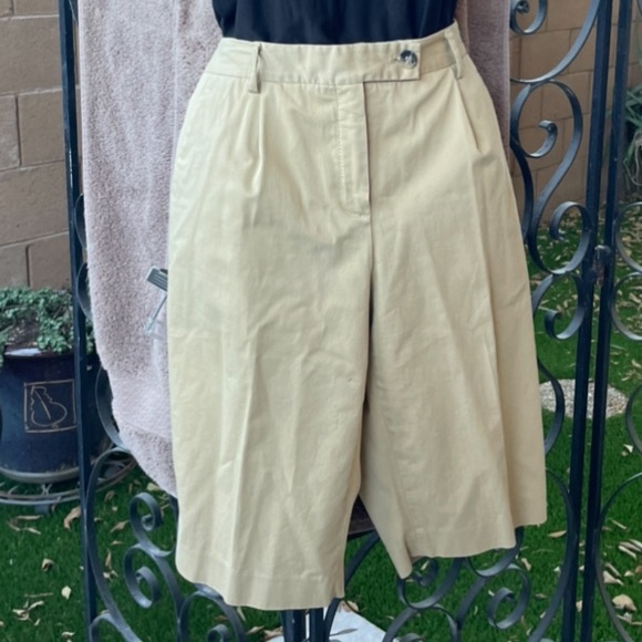 Theory Bermuda Cotton Chino Shorts Women Size 10 - Picture 6 of 14